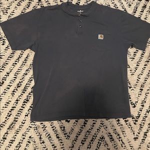 Navy blue carhartt three button up